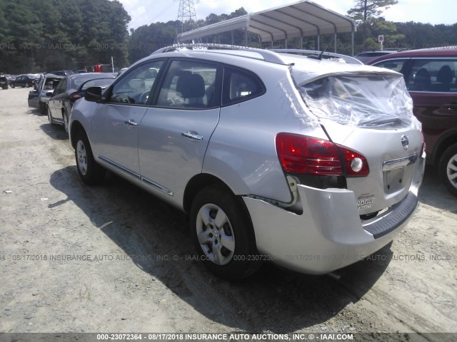 JN8AS5MT8FW152327 - 2015 NISSAN ROGUE SELECT S SILVER photo 2