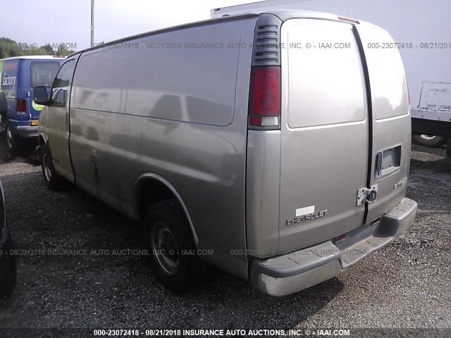 1GCHG35R911244071 - 2001 CHEVROLET EXPRESS G3500  BEIGE photo 3