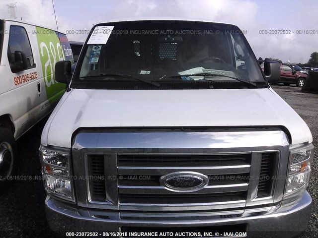 1FTNE2EW5BDB15995 - 2011 FORD ECONOLINE E250 VAN WHITE photo 6