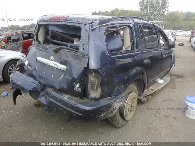 1D4HB58D44F212942 - 2004 DODGE DURANGO LIMITED BLUE photo 4