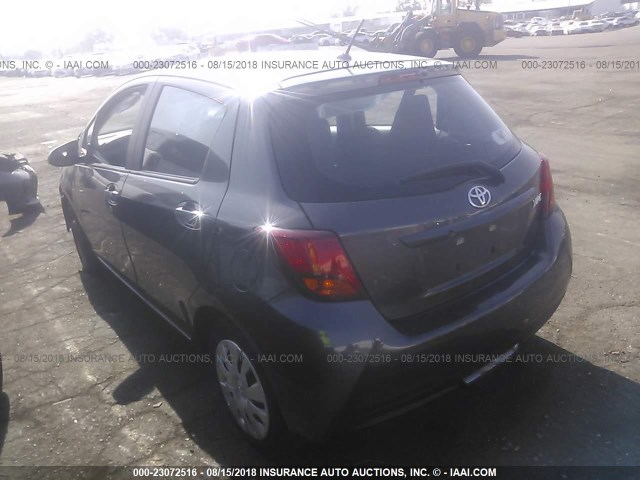 VNKKTUD38GA065928 - 2016 TOYOTA YARIS L/LE/SE GRAY photo 3