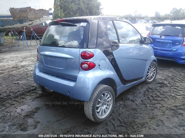 WMEEJ3BAXCK557924 - 2012 SMART FORTWO PURE/PASSION BLUE photo 4