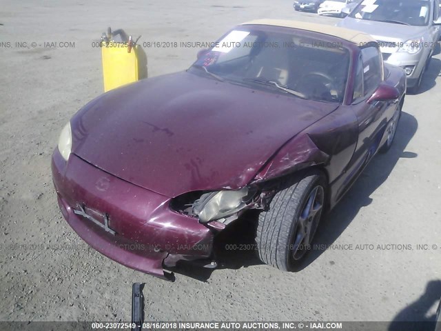 JM1NB353230310059 - 2003 MAZDA MX-5 MIATA LS RED photo 2