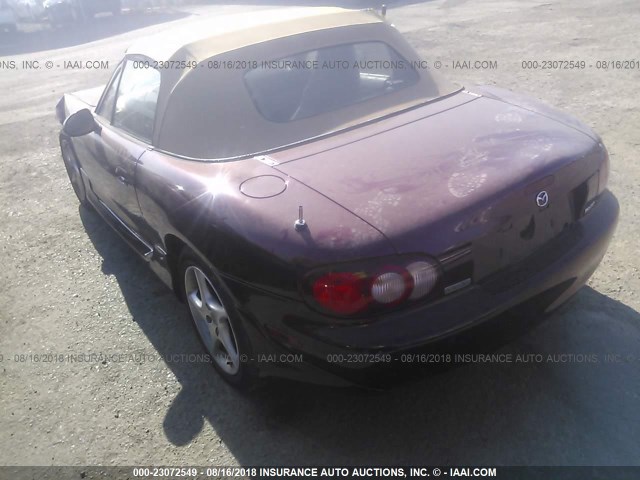 JM1NB353230310059 - 2003 MAZDA MX-5 MIATA LS RED photo 3