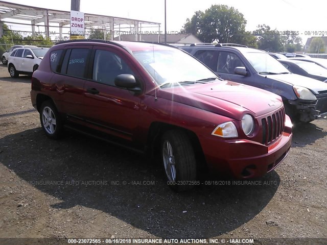 1J8FT47W38D703351 - 2008 JEEP COMPASS SPORT RED photo 1