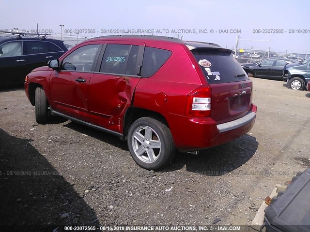 1J8FT47W38D703351 - 2008 JEEP COMPASS SPORT RED photo 3
