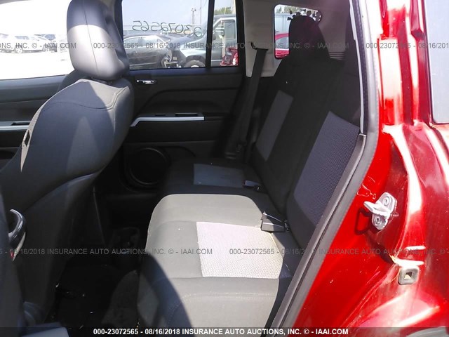 1J8FT47W38D703351 - 2008 JEEP COMPASS SPORT RED photo 8