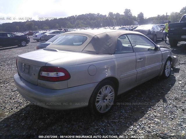 YV1NC62D24J044110 - 2004 VOLVO C70 HPT SILVER photo 4