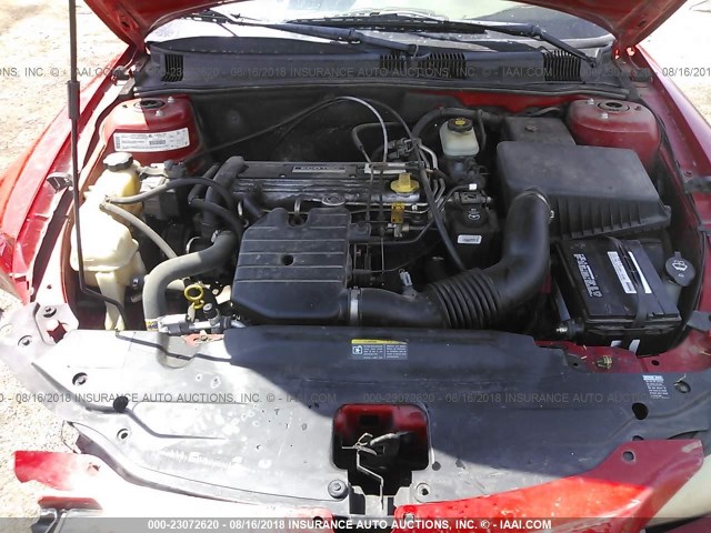 1G2NF52F02C211093 - 2002 PONTIAC GRAND AM SE1 RED photo 10