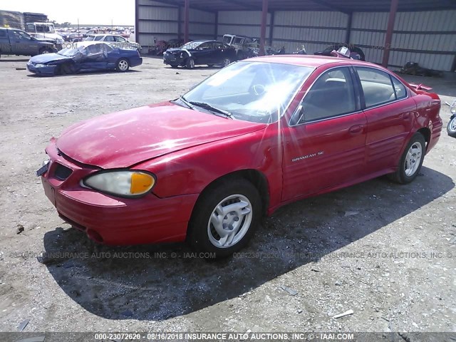 1G2NF52F02C211093 - 2002 PONTIAC GRAND AM SE1 RED photo 2