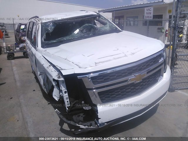 1GNSKBKC8GR114198 - 2016 CHEVROLET TAHOE K1500 LT WHITE photo 6