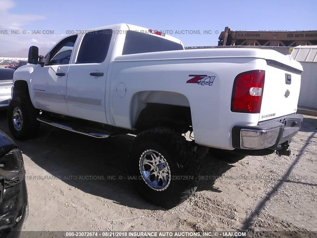 2GCEK13M171579602 - 2007 CHEVROLET SILVERADO K1500 CREW CAB WHITE photo 3