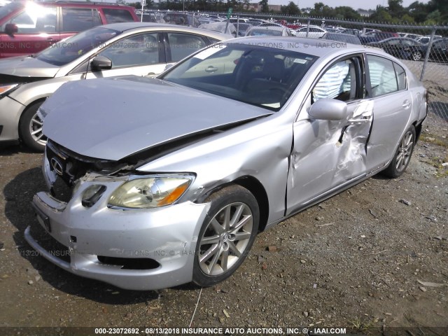 JTHCH96S560011134 - 2006 LEXUS GS GENERATION 200 300 SILVER photo 2