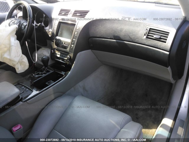 JTHCH96S560011134 - 2006 LEXUS GS GENERATION 200 300 SILVER photo 5