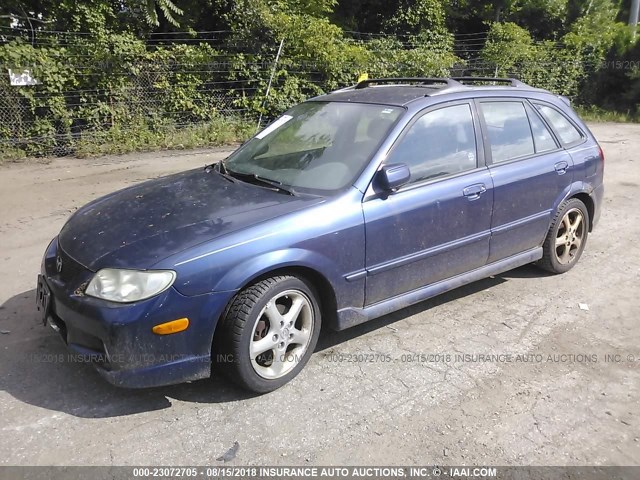 JM1BJ245321460449 - 2002 MAZDA PROTEGE PR5 蓝色 照片 2