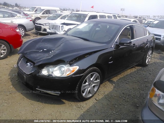 SAJWA0FB1BLR82141 - 2011 JAGUAR XF BLACK photo 2