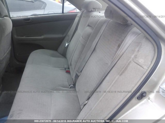 4T1BF30K62U029195 - 2002 TOYOTA CAMRY LE/XLE/SE Ոսկեգույն լուսանկար 8