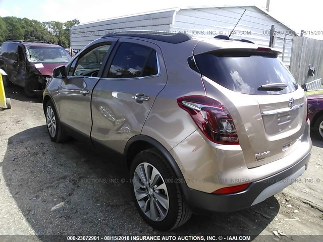 KL4CJASB9JB632574 - 2018 BUICK ENCORE PREFERRED Қоңыр фото 3