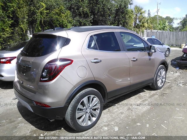 KL4CJASB9JB632574 - 2018 BUICK ENCORE PREFERRED Қоңыр фото 4