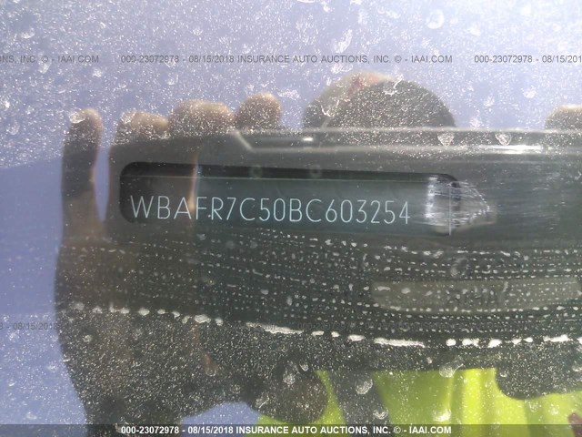 WBAFR7C50BC603254 - 2011 BMW 535 I BLUE photo 9