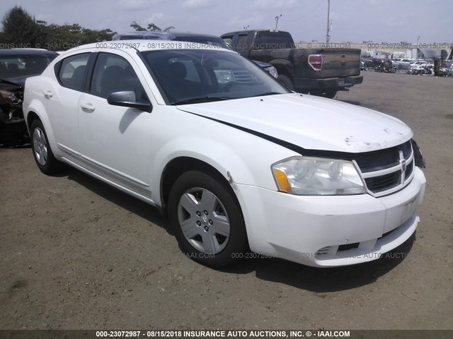 1B3LC46B59N564815 - 2009 DODGE AVENGER SE/SXT WHITE photo 1