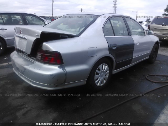 4A3AA46G1YE062659 - 2000 MITSUBISHI GALANT ES SILVER photo 4