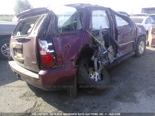 1GNSKBE05BR313817 - 2011 CHEVROLET TAHOE K1500 LT MAROON photo 4