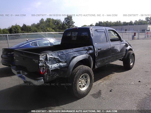 5TEHN72N61Z857236 - 2001 TOYOTA TACOMA DOUBLE CAB 黑色 照片 4