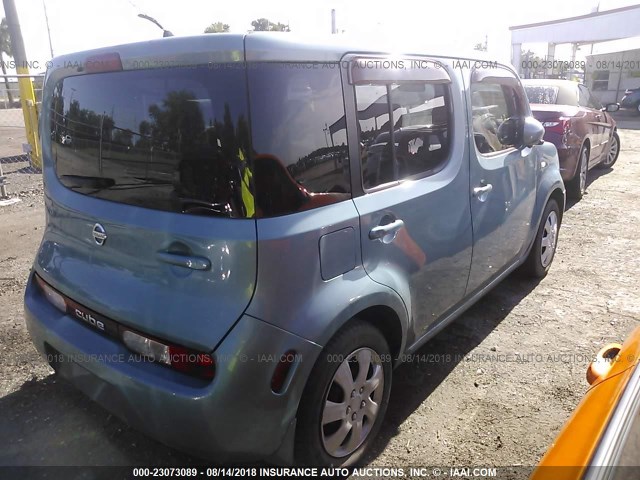 JN8AZ28R69T118711 - 2009 NISSAN CUBE S/SL Light Blue photo 4