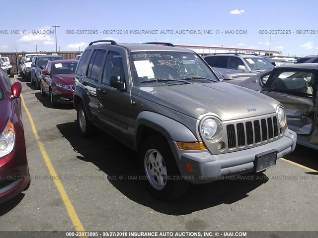 1J4GL48K55W552529 - 2005 JEEP LIBERTY SPORT Qızıl foto 1