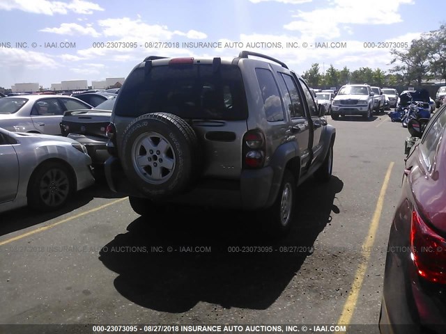 1J4GL48K55W552529 - 2005 JEEP LIBERTY SPORT Qızıl foto 4