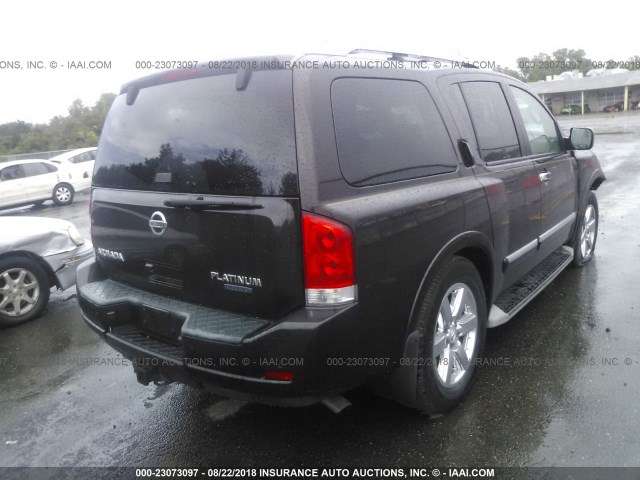 5N1BA0ND2BN624580 - 2011 NISSAN ARMADA SV/SL/PLATINUM BLACK photo 4