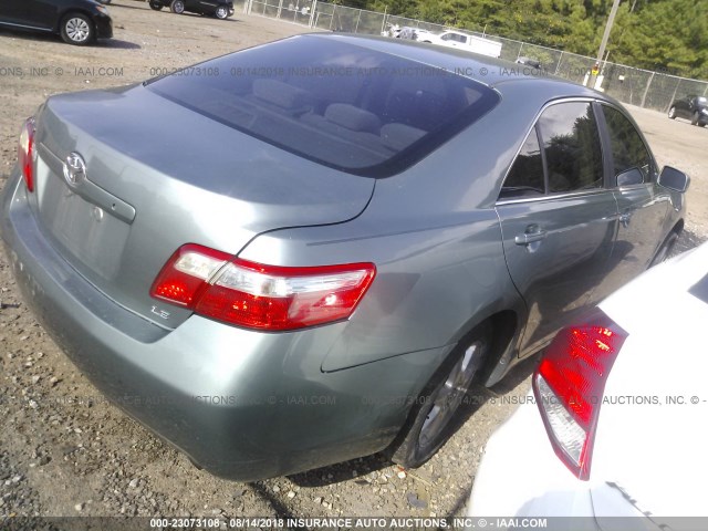 4T1BE46K37U618227 - 2007 TOYOTA CAMRY NEW GENERAT CE/LE/XLE/SE TEAL photo 4
