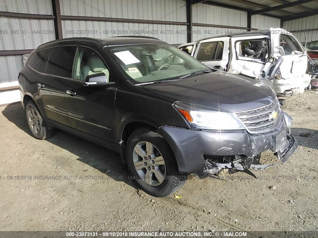 1GNKVLKD4DJ102257 - 2013 CHEVROLET TRAVERSE LTZ GRAY photo 1