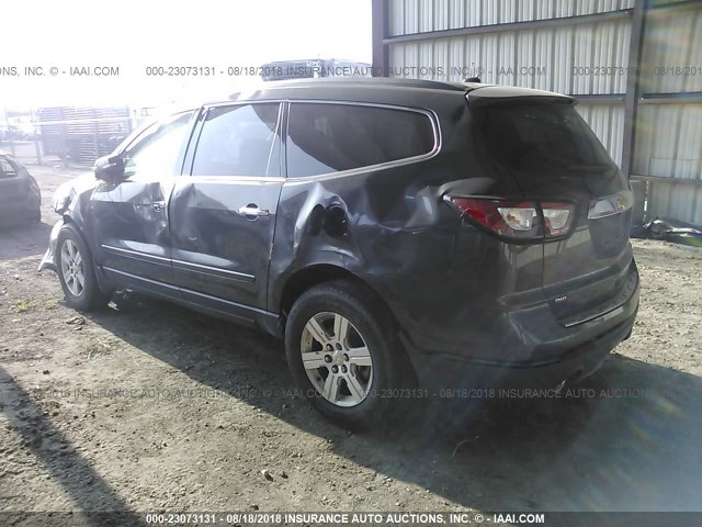 1GNKVLKD4DJ102257 - 2013 CHEVROLET TRAVERSE LTZ GRAY photo 3