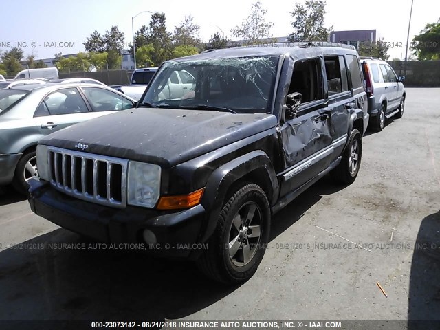 1J8HH48K08C167664 - 2008 JEEP COMMANDER SPORT Սև լուսանկար 2