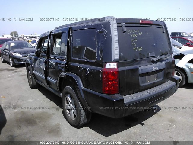 1J8HH48K08C167664 - 2008 JEEP COMMANDER SPORT Սև լուսանկար 3