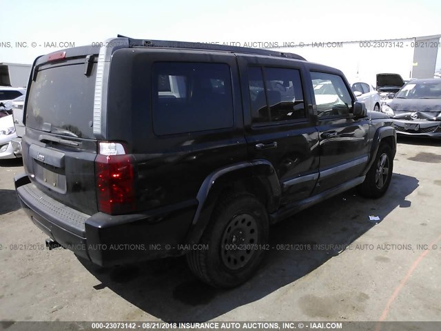 1J8HH48K08C167664 - 2008 JEEP COMMANDER SPORT BLACK photo 4