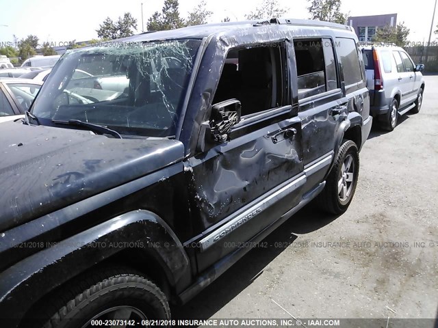 1J8HH48K08C167664 - 2008 JEEP COMMANDER SPORT Սև լուսանկար 6