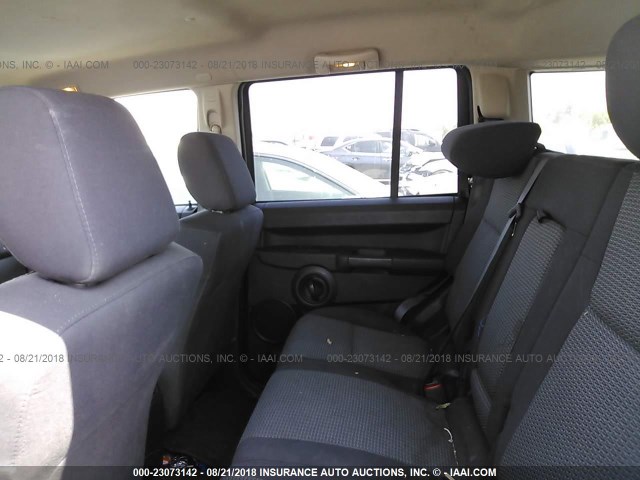 1J8HH48K08C167664 - 2008 JEEP COMMANDER SPORT Սև լուսանկար 8