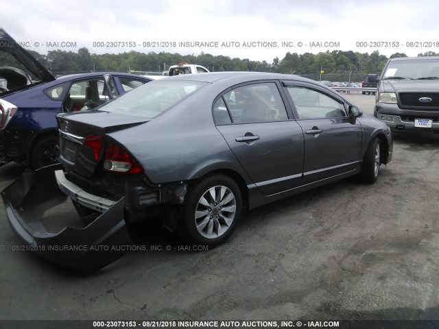 19XFA1F97BE000123 - 2011 HONDA CIVIC EXL 灰色 照片 4