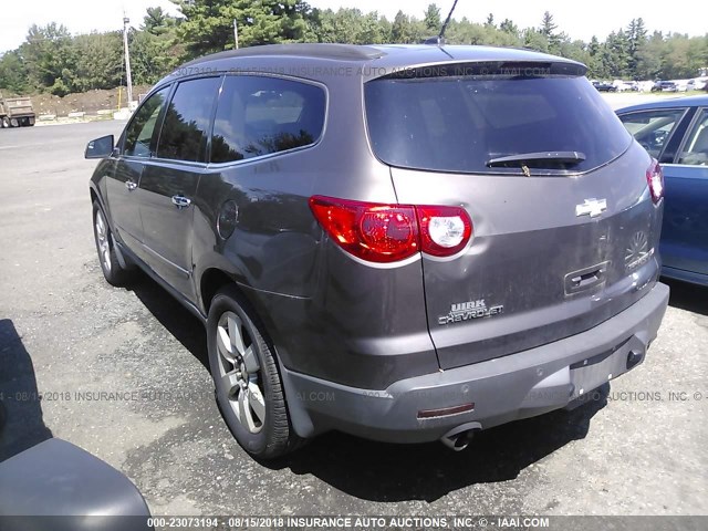 1GNEV33D89S177301 - 2009 CHEVROLET TRAVERSE LTZ BROWN photo 3