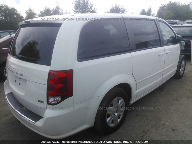 2D4RN4DG9BR732730 - 2011 DODGE GRAND CARAVAN EXPRESS WHITE photo 4