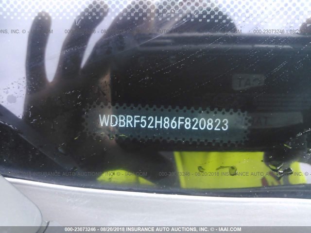 WDBRF52H86F820823 - 2006 MERCEDES-BENZ C GENERATION 2006 230 BLACK photo 9