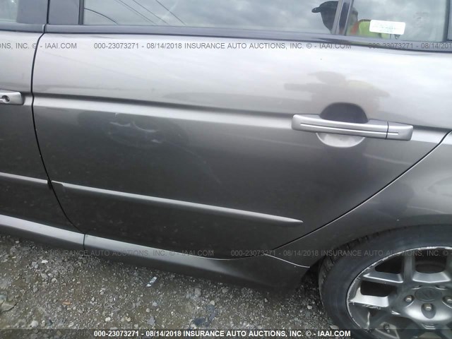 19UUA75567A000957 - 2007 ACURA TL TYPE S GRAY photo 6