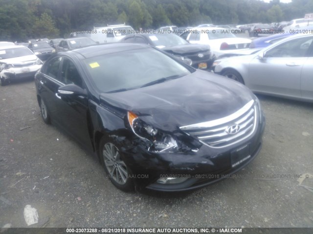 5NPEC4AC6EH841229 - 2014 HYUNDAI SONATA SE/LIMITED BLACK photo 1