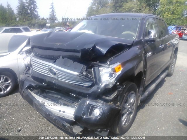 5TFAY5F13FX437467 - 2015 TOYOTA TUNDRA CREWMAX 1794/PLATINUM 黑色 照片 6