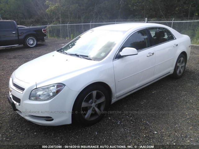 1G1ZC5E03CF390414 - 2012 CHEVROLET MALIBU 1LT თეთრი ფოტო 2