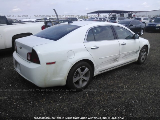 1G1ZC5E03CF390414 - 2012 CHEVROLET MALIBU 1LT თეთრი ფოტო 4