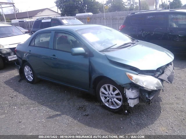 JTDBL40E49J044450 - 2009 TOYOTA COROLLA LE/XLE TEAL photo 1